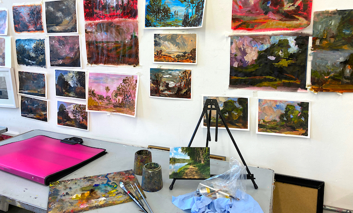 art class, oil, acrylic and watercolour painting, North London